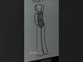 How to draw body pose tutorial #art #drawing #howtodraw #tutorial #shorts