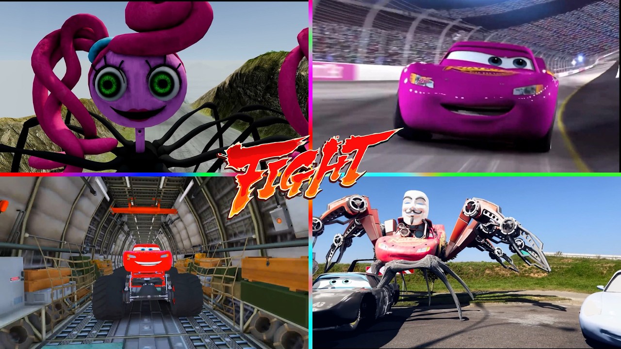 Lightning McQueen vs Ultimate Mega Monster! 🚛 The Hardest Tiles Hop Race Ever! 😱🔥