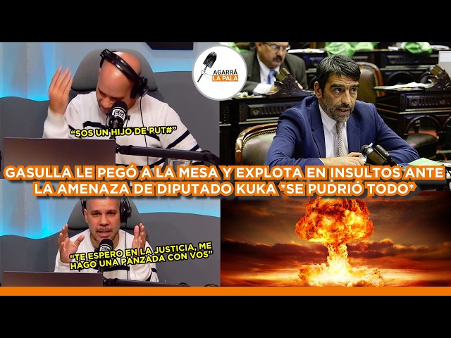GASULLA GOLPEÓ LA MESA Y ENTRE INSULTOS RESPONDIÓ LA AMENAZA DE DIPUTADO KUKA *SE PUDRIÓ TODO*