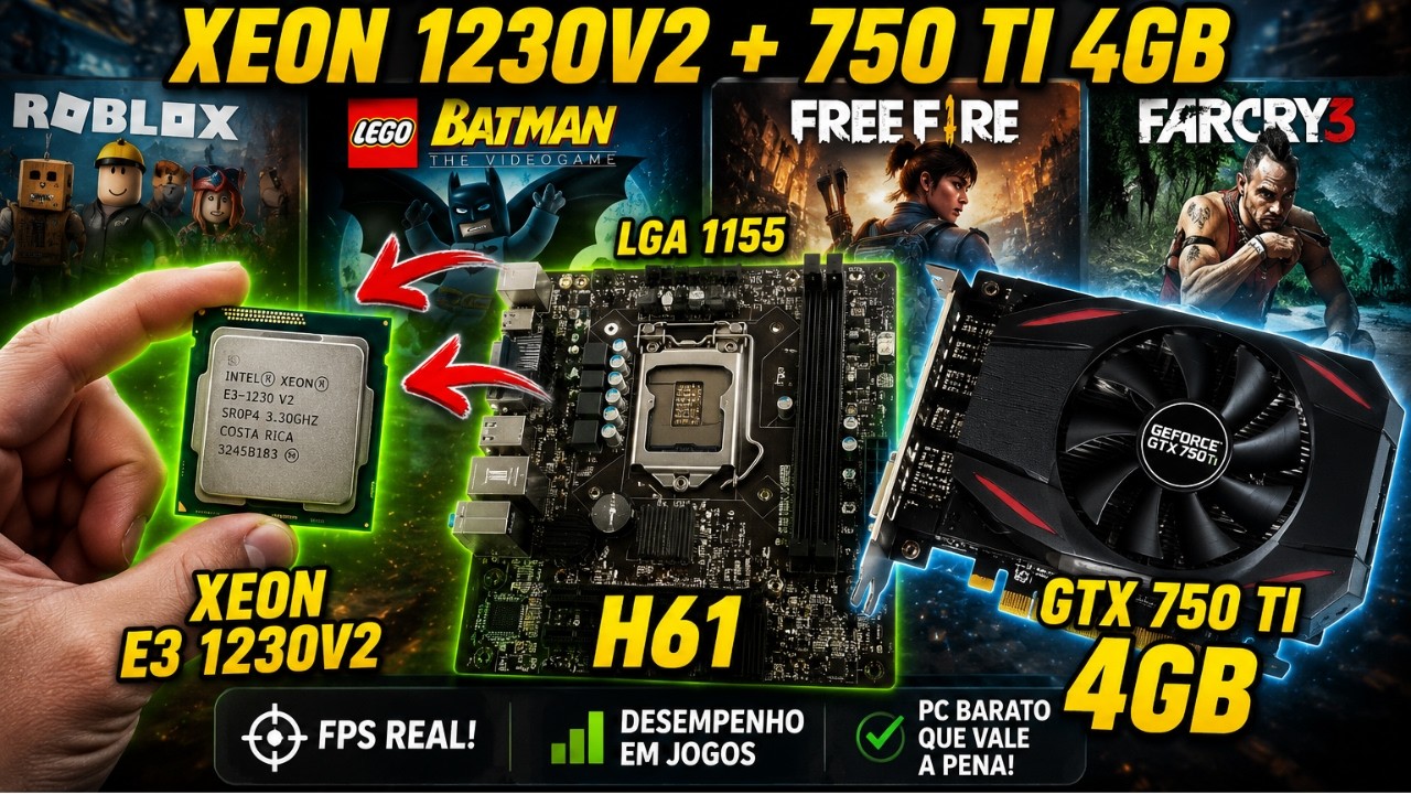 Xeon E3-1230V2 +GTX 750 Ti + DDR3　8G✕2 Budget Gaming PC! Xeon E3-1230 V2 + GTX 750 Ti Benchmarking Games