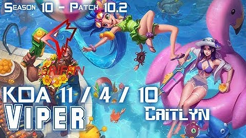 GRF Viper CAITLYN vs LUCIAN ADC - Patch 10.2 KR Ranked
