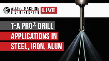 T-A Pro® Live Drilling Demos in Steel, Iron, and Aluminum