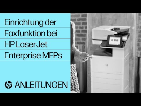 Einrichtung der Faxfunktion bei HP LaserJet Enterprise MFPs