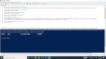 How to use PowerShell Script to collect computer hardware information