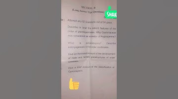 Msc. 2 semester ( cell and molecular biology)#trending #knowledgewitheducation #exam #botanypaper