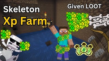 How to Make Mob Spawner XP Farm in Minecraft #minecraft #xp #xpfarm #farm #skeleton #tutorial
