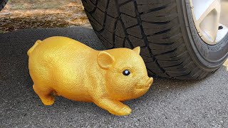 Car vs Squishy Pig, Slime and Jelly - Crushing Crunchy & Soft Things by Car!