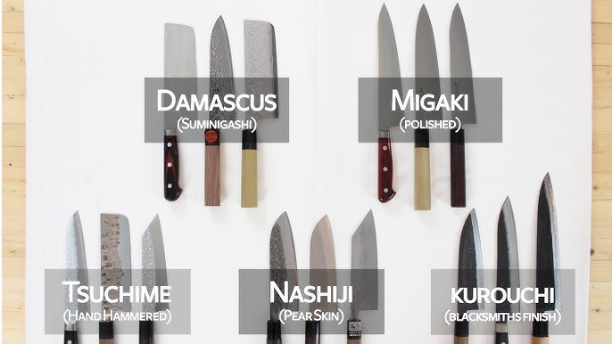 A Beginner's Guide to Japanese Knife Finishes: Kurouchi, Damascus, and  More!