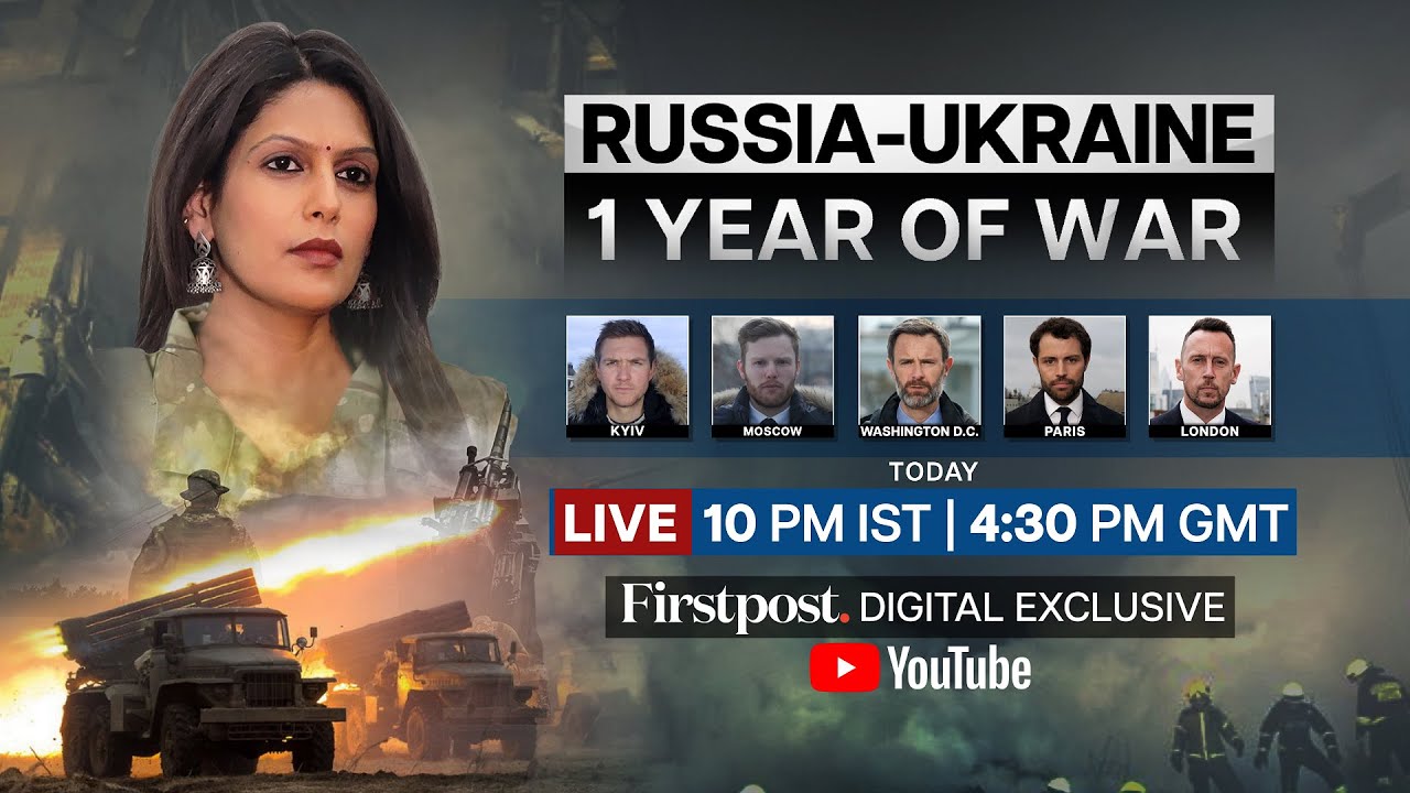 One Year Of Russia-Ukraine War | LIVE At 10pm IST on Firstpost | Russia ...