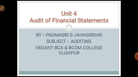 Vouching of purchase and sales ledger
