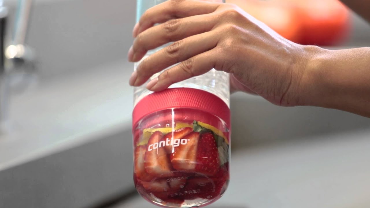 Contigo's AUTOSPOUT® Ashland Infuser Water Bottle YouTube