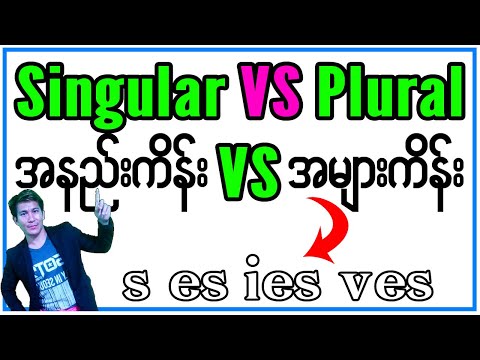 Grammar Lesson 4 Singular and Plural အနည်းကိန်းနဲ့ အများကိန်း