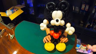 バルーンアートライブラリ004 ミッキーの作り方 頭部から完成まで How To Make A Mickey Mouse Balloon Art Youtube