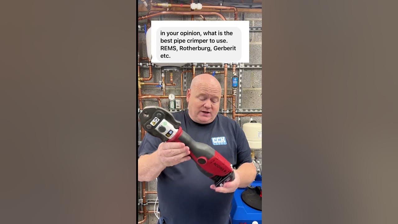 Best Crimper for copper pipes Plumbers Tools PressFit Machine YouTube