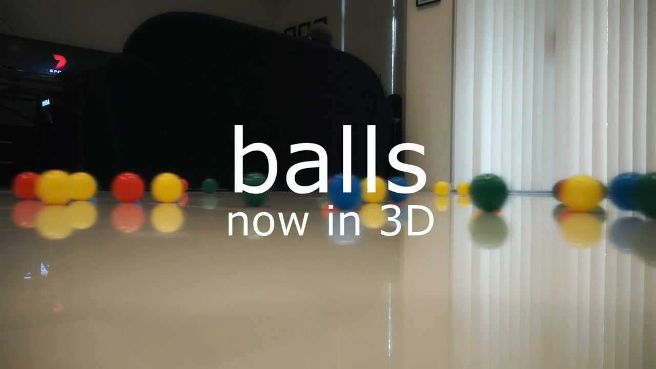 BALLS. Now in 3D. BRAVIA HX850 by SONY YouTube