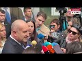 "Сглобката е жива": Радев атакува политическите си опоненти и агитира за Йотова