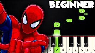 Spider Man Theme | BEGINNER PIANO TUTORIAL + SHEET MUSIC by Betacustic screenshot 3