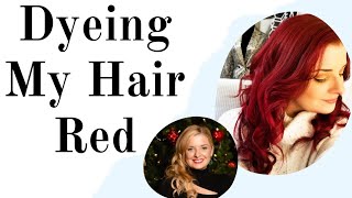 Blonde to Red at Home - Dyeing My Hair in a Snowstorm