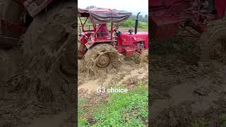 new Mahindra tractor working in Fully mud ?viral indian onetrending youtubeshorts