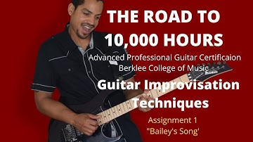 Berklee Guitar Improvisation Techniques Assignment 1