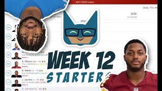 Vin Plays: Fantasy Football 2020 - Week 12 Starters