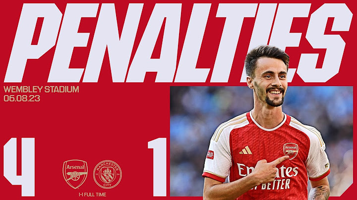 PENALTIES | Arsenal vs Manchester City (1-1, 4-1 pens) | Community Shield winners!