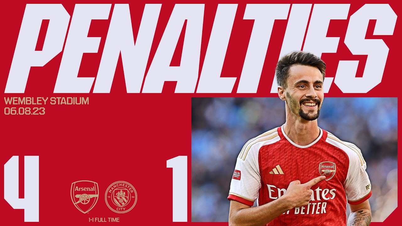 Arsenal beat Man City in penalty shootout to win Community Shield