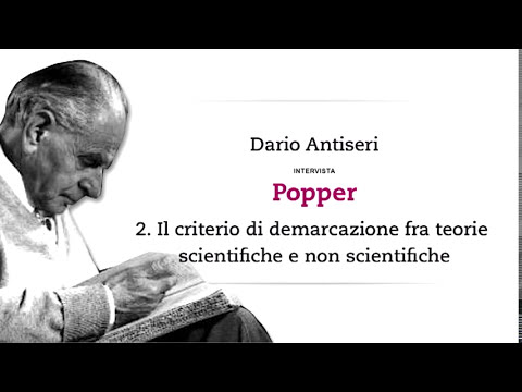 Popper - Il criterio di demarcazione  fra teorie scientifiche e non scientifiche