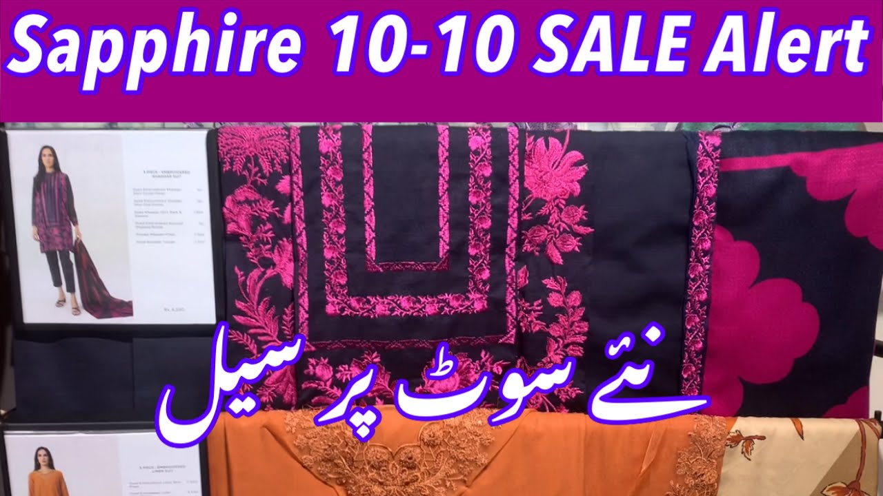 SAPPHIRE new winter collection 20232024 SALE ALERT1010 SALE YouTube