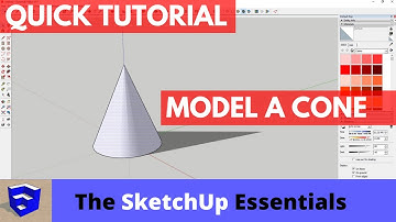Modeling a Cone in SketchUp - SketchUp Quick Tutorial