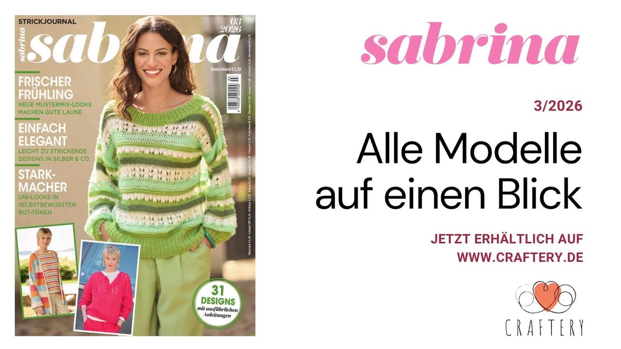 Sabrina Strickjournal Nr. 3/2026 - alle Modelle auf einen Blick