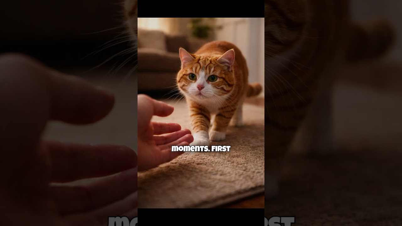 This cat was terrified of humans.