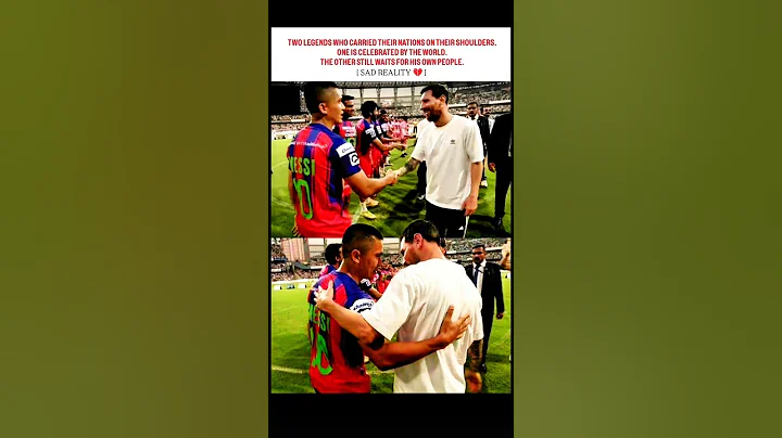 TWO LEGENDS IN ONE FRAME,ONE ADMIRED AND ONE LOST BY THE SAME PEOPLE🥲🥹#football #messi #chetri #fifa