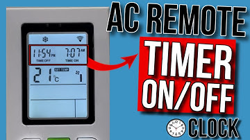 How to set TIMER ON and TIMER OFF in AC Remote 2024
