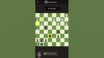 Chess Puzzle - Royal Rewind #Chess #puzzle
