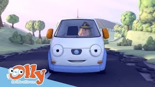 Cars For Kids - Long Road Trip Transport For Kids Olly The Little White Van