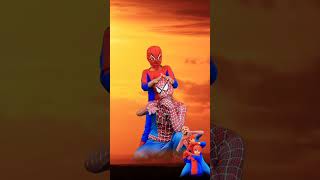 Spider-Man getting massage from Tom Holland #youtubeshorts #spiderman #funny