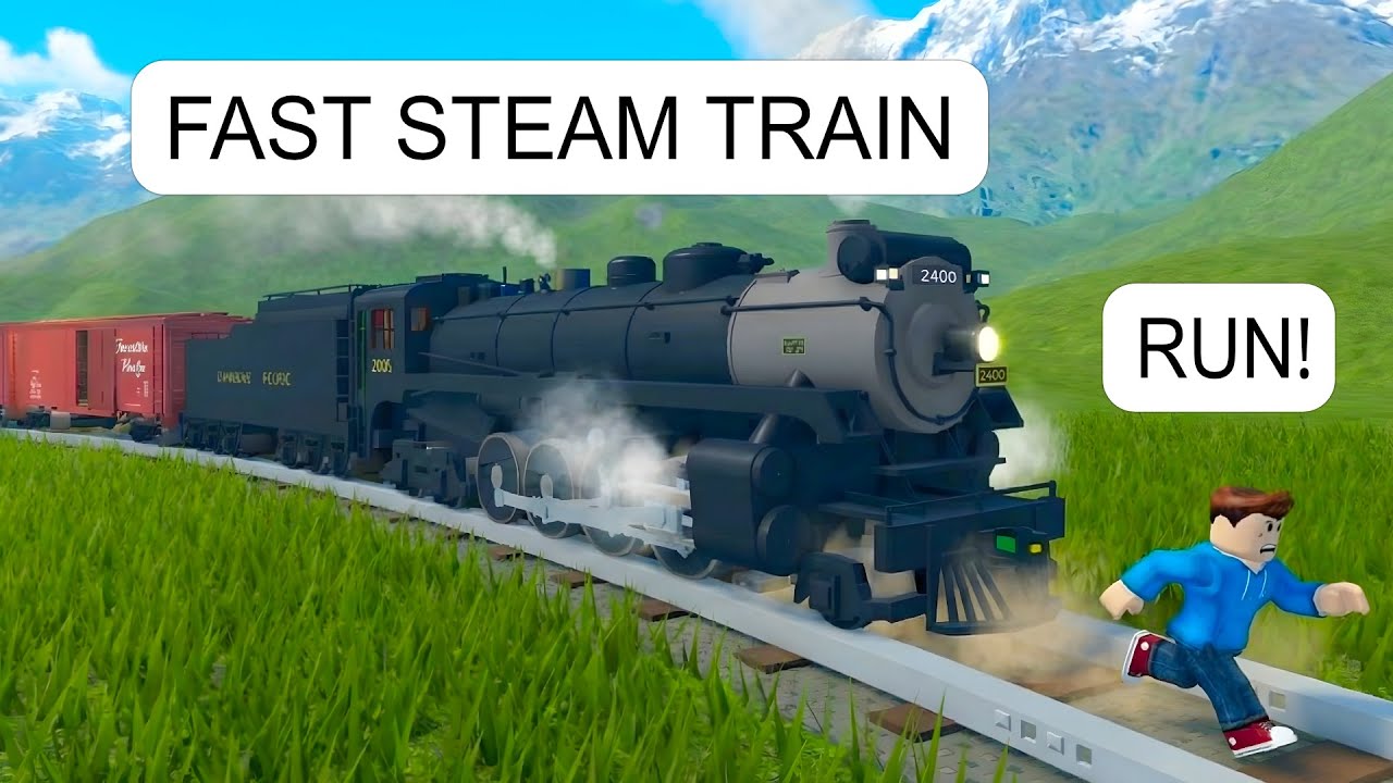 I Drove Steam Train FULL SPEED at Passengers on Tracks