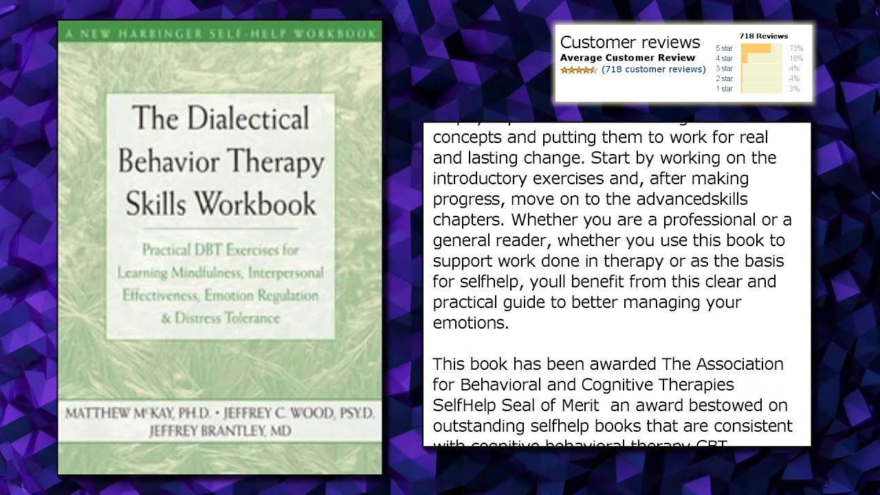 The Dialectical Behavior Therapy Skills Workbook Practical DBT Exercises for Learning