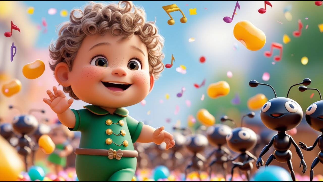Marching Ants Jellybean Parade | Fun Counting and Color Song for Kids
