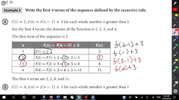 Generating Sequences Using a Recursive Rule