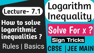 Logarithmic inequalities class 11 | Basic concepts of logarithmic inequalities | class 11 math