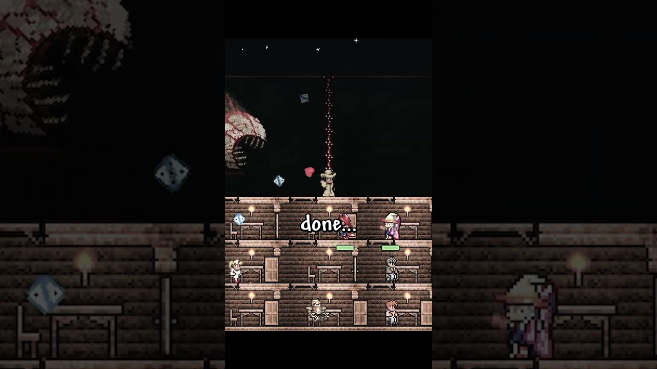 TERRARIA But It's The Chance Class vs. The Eye of Cthulhu