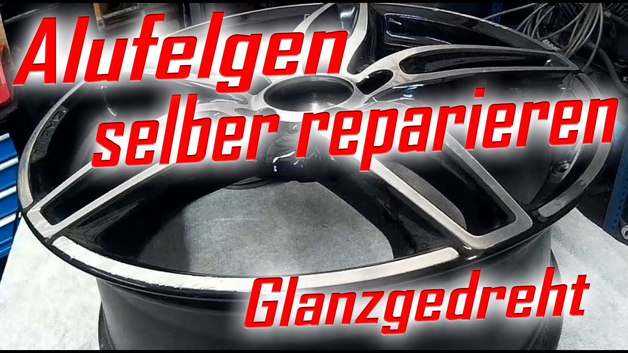 Alufelgen selber reparieren Tutorial Alloy wheel repair 