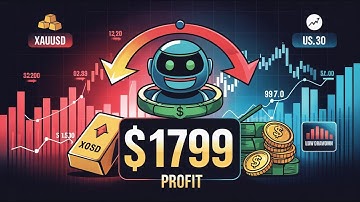 US30 & XAUUSD Hedging Scalper Made $1799+ Profit in 2 Weeks!