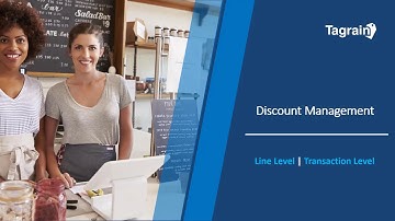 Learn How To Manage Discounts In Tagrain