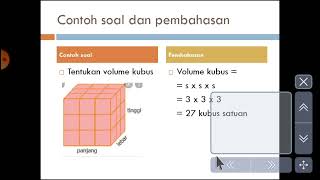 cara mudah mencari volume kubus satuan sama