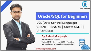 #8 DCL | Data Control Language | GRANT | REVOKE | Create USER | DROP USER | Oracle/SQL Tutorial