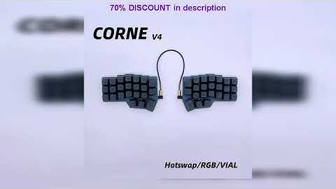 A must-have product! Corne V4 Split Keyboard Kit Mechanical Keyboards Support VIAL Wired RGB Custo