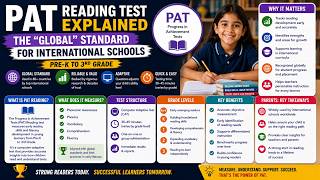 PAT Reading Test Explained: The "Global" Standard for International Schools (Pre-K to 3rd)